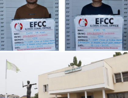 Two Chinese Nationals Jailed for Illegal Mining in Kwara