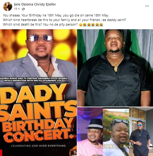 Popular MC, Dady Saints, Dies on His Birthday