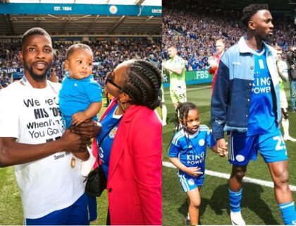 Wilfred Ndidi and Kelechi Iheanacho mark Leicester City’s Premier League return by sharing moments with their families (photos)