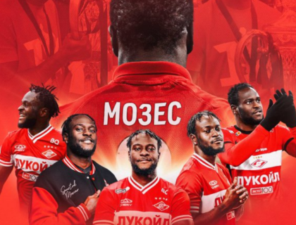 Russian Club Spartak Moscow Announces Departure of Victor Moses