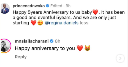 “Na So Polygamy Dey Sweet?”– Nigerians React as Ned Nwoko’s Moroccan Wife Celebrates Wedding Anniversary with Regina Daniels