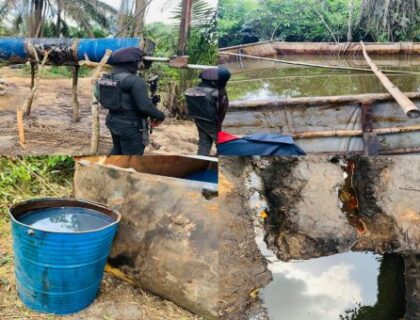 NSCDC Uncovers Illicit Refinery in Abia