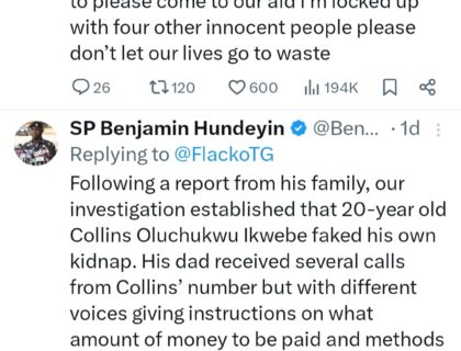 Five Arrested After Man Faked His Kidnap To Demand N700K And N2.08m Ransom From His Dad