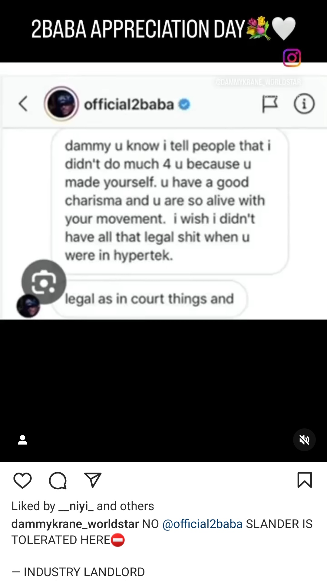 Dammy Krane Shares Encouraging Message He Received From 2Face