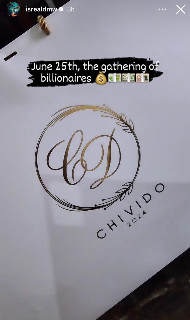 Isreal DMW Calls Davido and Chioma's Wedding the "Gathering of Billionaires"