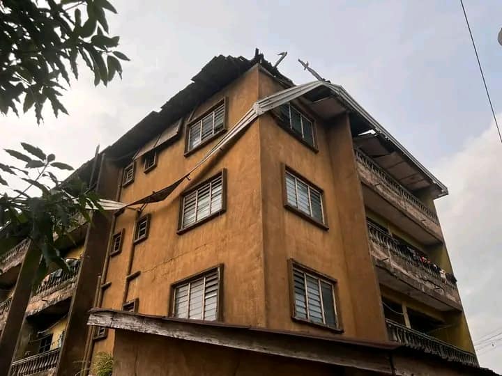 Nigerian Man Shares Photos of Dilapidated Building Fully Occupied by Tenants, Says Some Landlords Need to Be Invited to Understand Their Problems