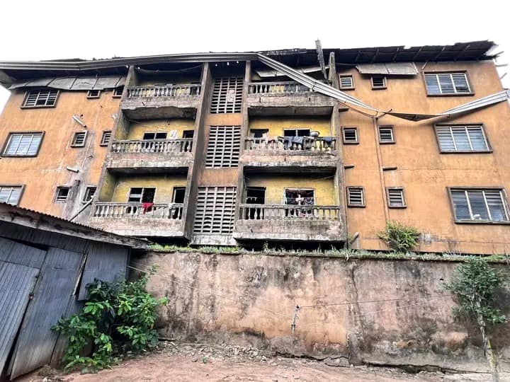 Nigerian Man Shares Photos of Dilapidated Building Fully Occupied by Tenants, Says Some Landlords Need to Be Invited to Understand Their Problems