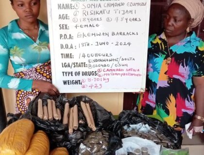 NDLEA Busts Snake-Guarded Shrine in Edo Used for Storing Illicit Drugs, Arrests Woman and Teenage Girl