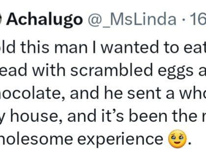 Man Hires Chef For Girlfriend After She Disclosed Her Cravings