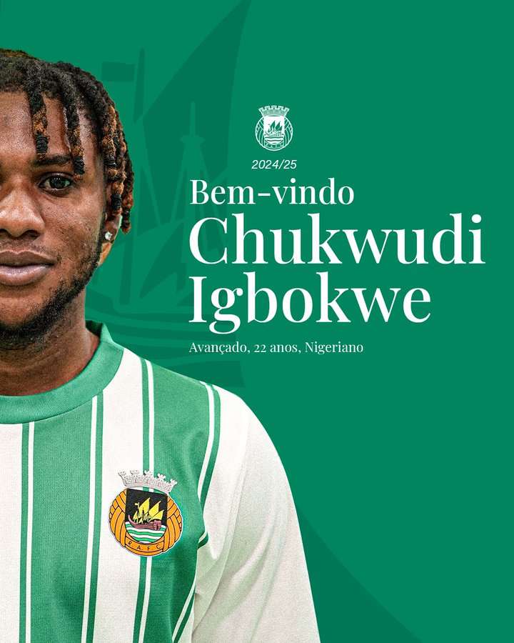 Chukwudi Igbokwe Joins Portuguese Club Rio Ave