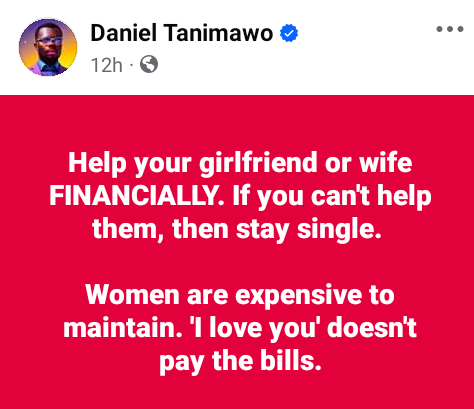 If You Can't Offer A Woman Any Value, Stay Single - Nigerian Man Advises