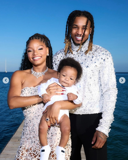 Actress Halle Bailey And DDG Share Photos Of Their Son Halo For The First Time