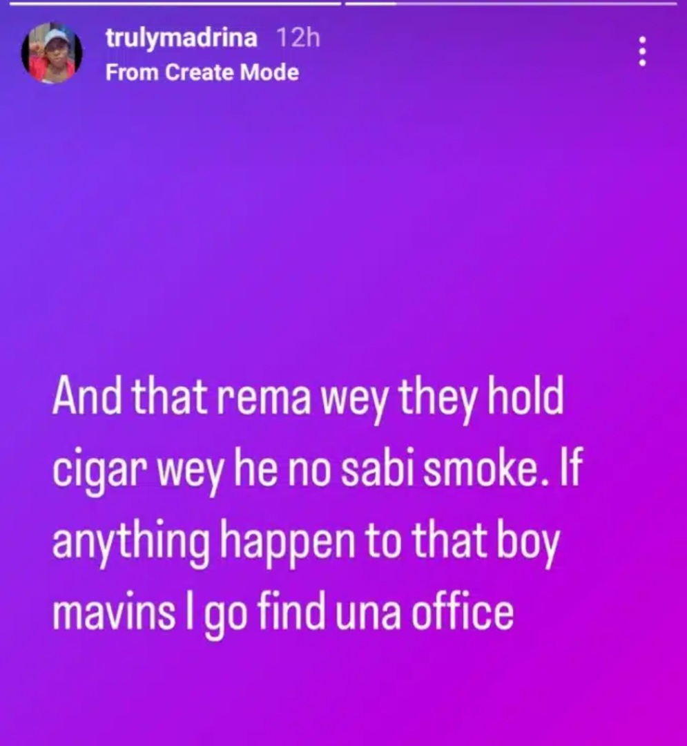 Cynthia Morgan Calls Out Ayra Starr Over Her Dressing And Also Attacks Mavin Over Rema Smoking