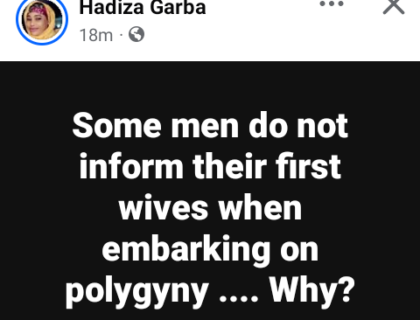 Nigerian Man Says A Man Does Not Need To Inform His First Wife Before Marrying More Wives
