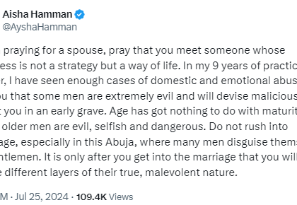 Lawyer Advises Women To Pray For A Kind Man