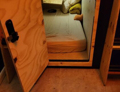 US-Based Nigerian Man Reveals Sleeping ‘Box’ Where Recent Arrivals Pay to Sleep for 8 Hours
