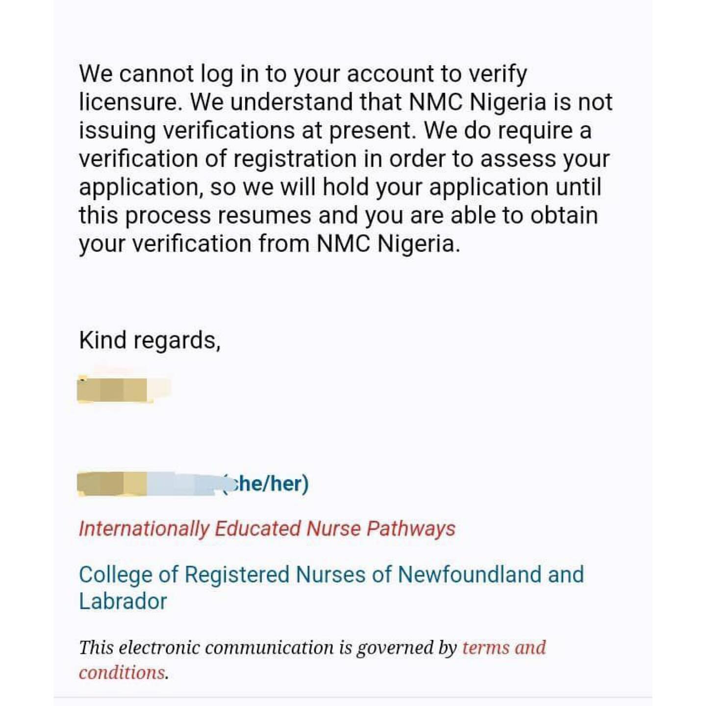 Nigerian Doctor Criticizes NMCN For Refusing To Verify Licenses Of Nurses Planning To Travel Abroad, Calling It Professional Imprisonment