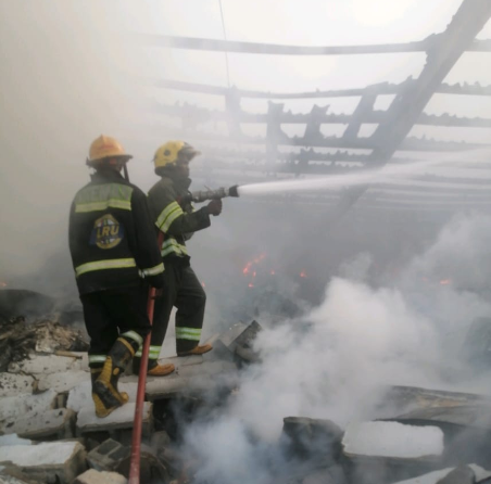 Fire Outbreak At Trade Fair In Lagos