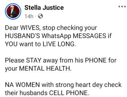 Nigerian Lawyer Advises Wives: Stop Checking Your Husband’s WhatsApp Messages If You Want to Live Long