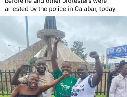 Police Allegedly Detain Journalist And Protesters In Calabar