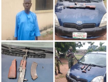 Driver Escapes as Troops Arrest Vehicle Owner with AK-47 in Taraba