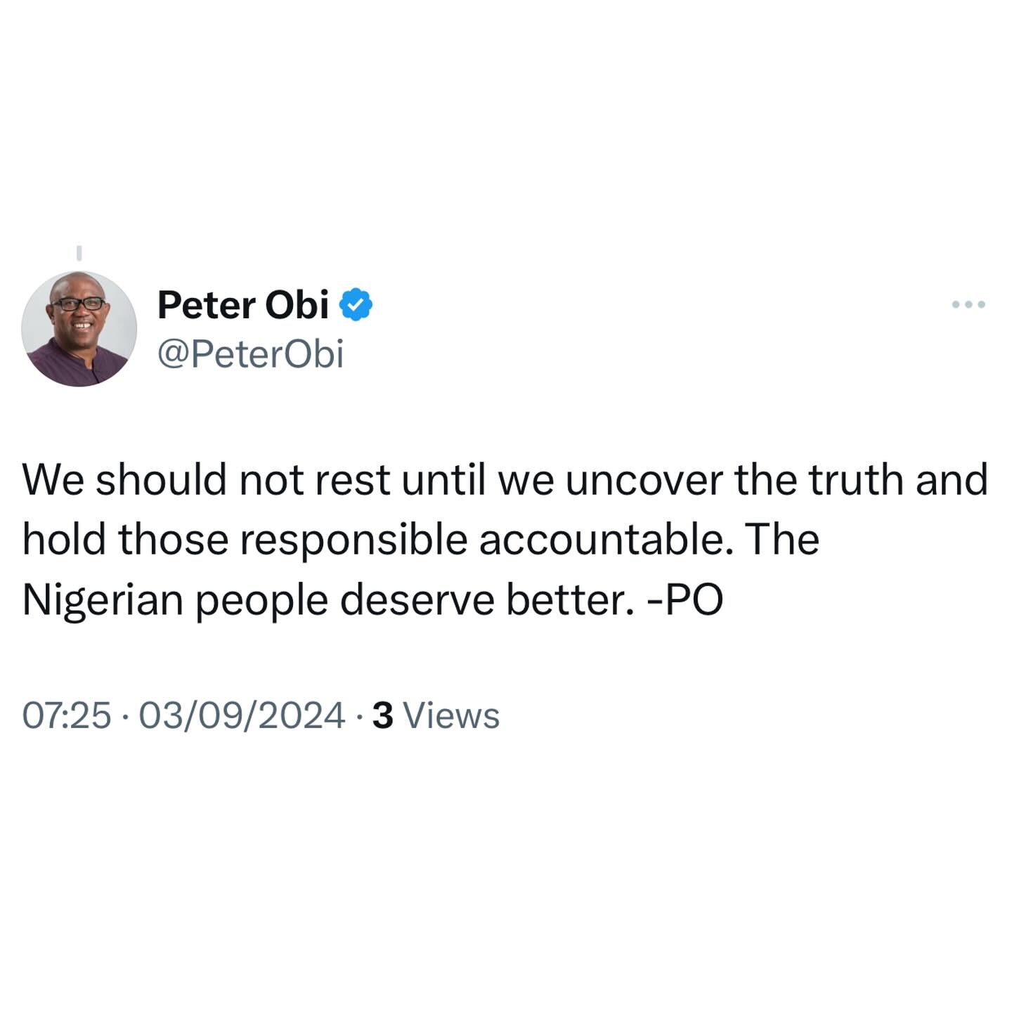 Peter Obi: Fuel Scarcity Crisis and Hardship Result from Government Ineptitude