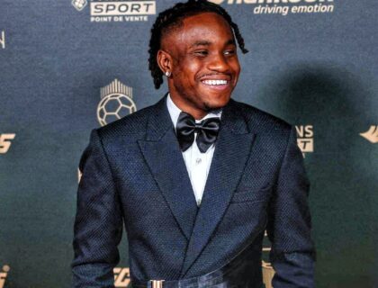 Super Eagles Winger Ademola Lookman Ranks 14th in Ballon d’Or