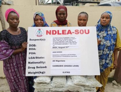 Lagos Court Sentences Five Women to Two Years in Prison for Cannabis Importation