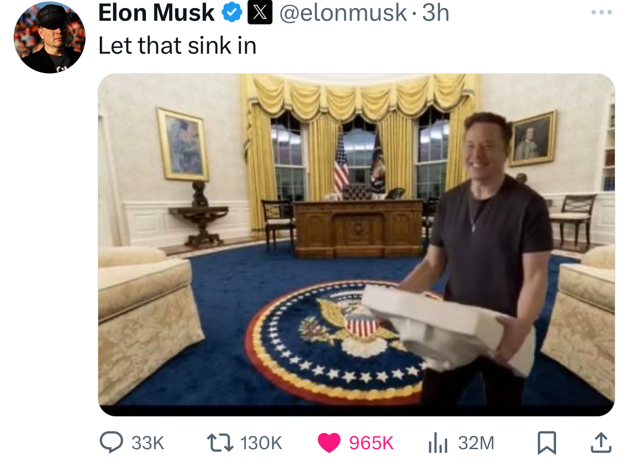 "Let That Sink In" – Elon Musk Hints at Possible Role in White House After Trump’s Victory