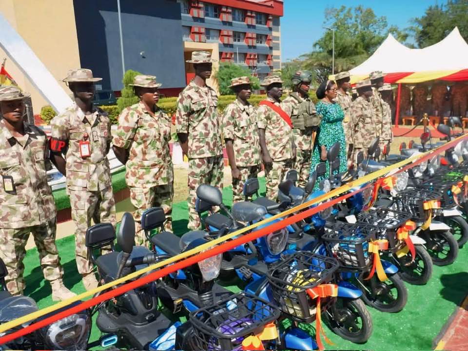 Nigerian Army Honors Outstanding Soldiers with Electric Motorcycles