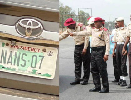 Most Fake Number Plates Used for Crimes Bear Presidency, NANS Tags — FRSC