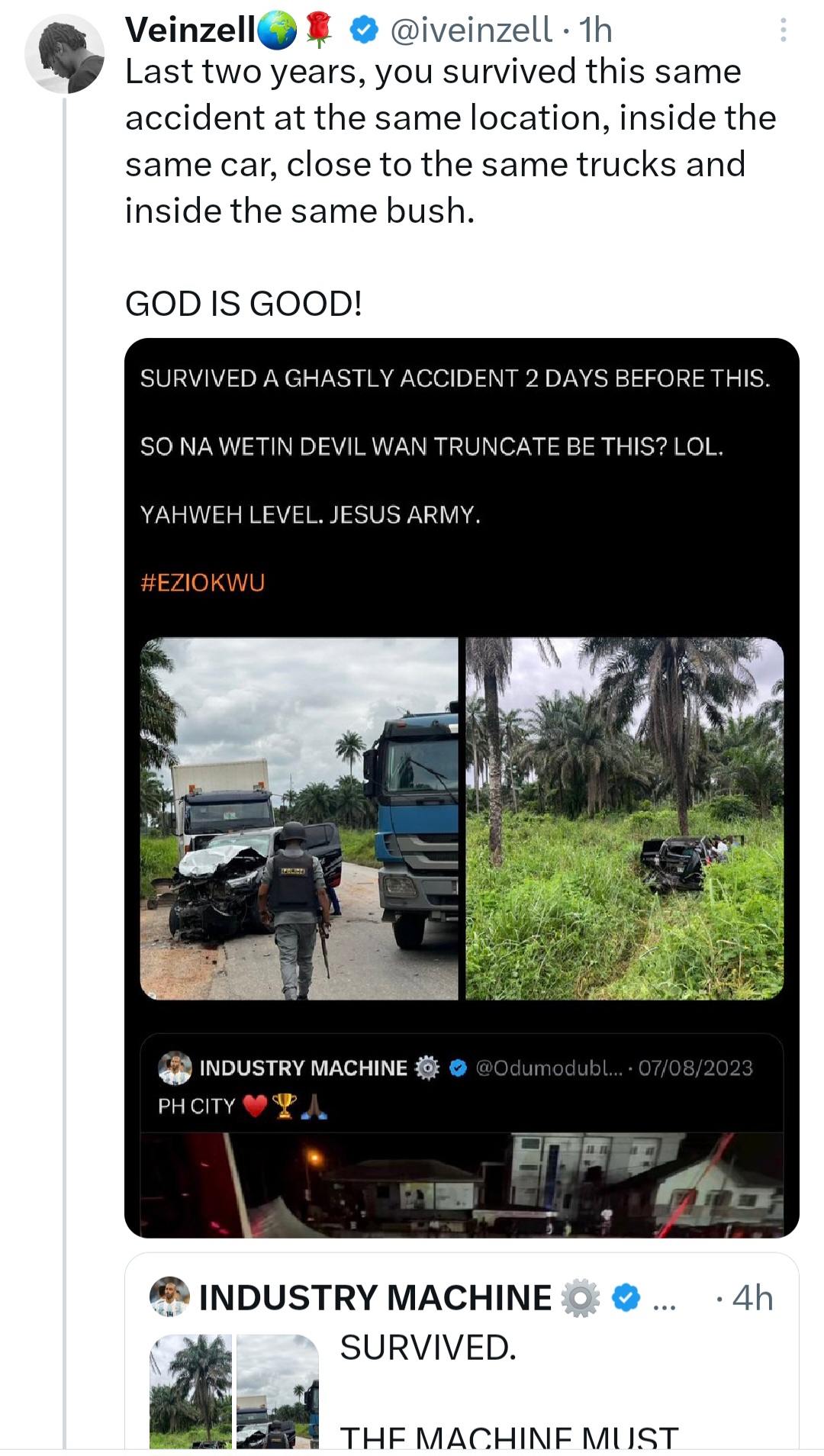 Odumodu Blvck Criticized for Using Old Accident Photos to Gain Sympathy