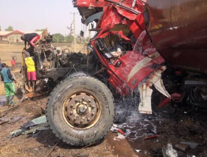 One Killed, Three Injured as Gas Tanker Collides With Tipper in Zamfara