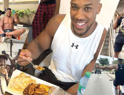 Joshua Expresses Gratitude To Nigeria, Departs For Next Fight