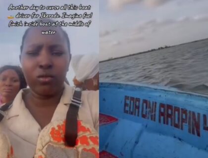 Lady Cries Out After Being Barred from Using Ferry in Lagos Following Complaint About Being Stuck in a Boat