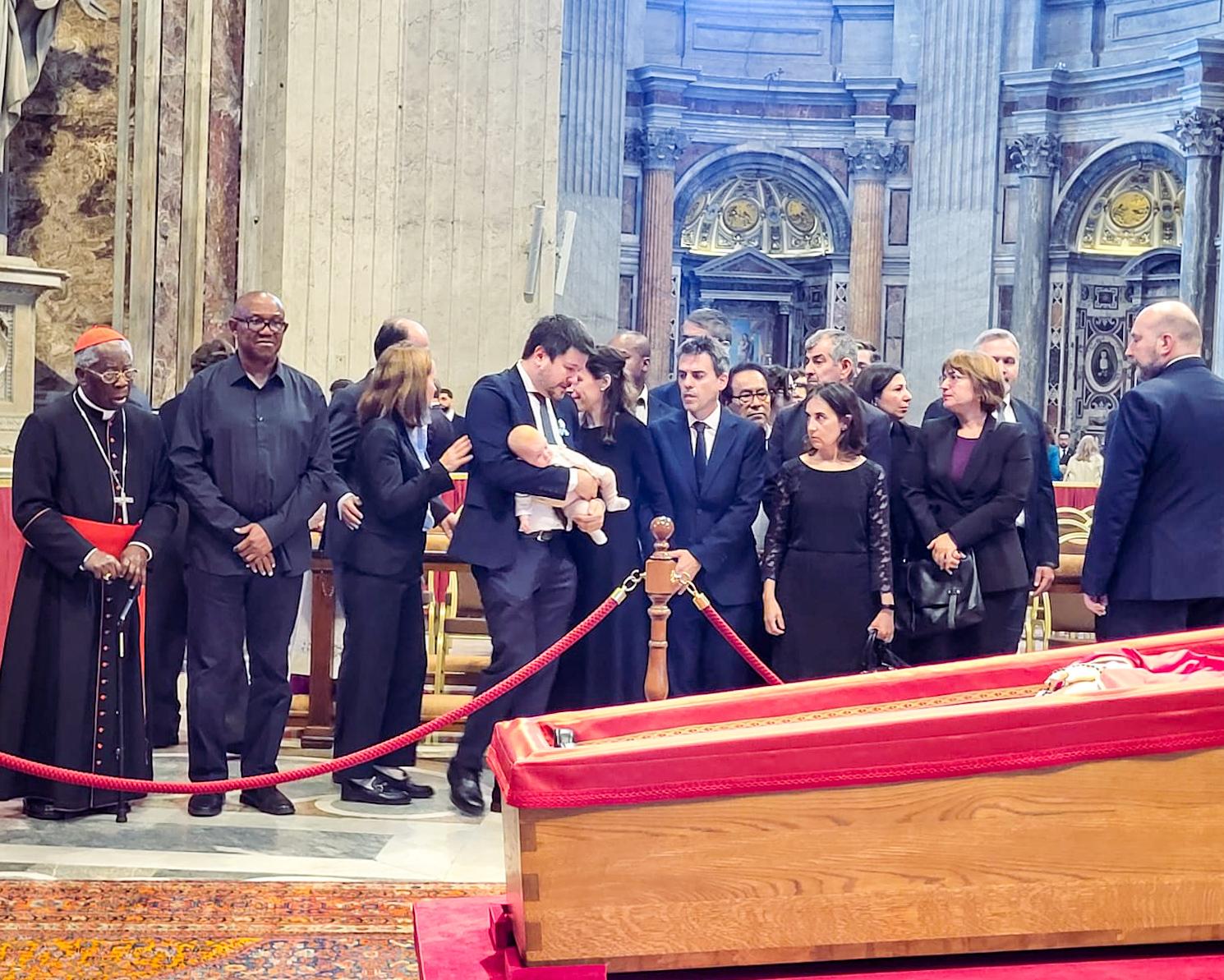 Peter Obi Attends Lying-In-State of Late Pope Francis in Rome (Photos)