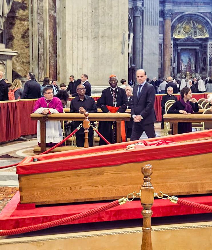 Peter Obi Attends Lying-In-State of Late Pope Francis in Rome (Photos)
