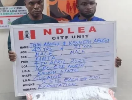 Two Brothers Sentenced To Two Years In Jail For Drug Trafficking In Lagos