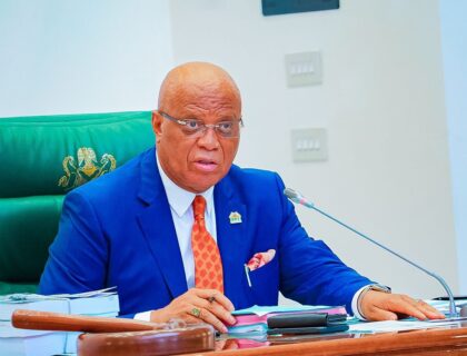 Governor Umo Eno Reacts To Defection Rumours: “I Don’t Know Whether I’ll Be In PDP Or APC Tomorrow”