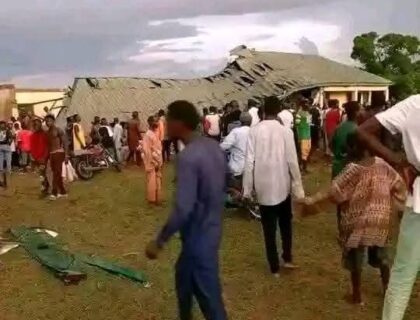 Examination Hall Collapses on WASSCE Candidates in Taraba