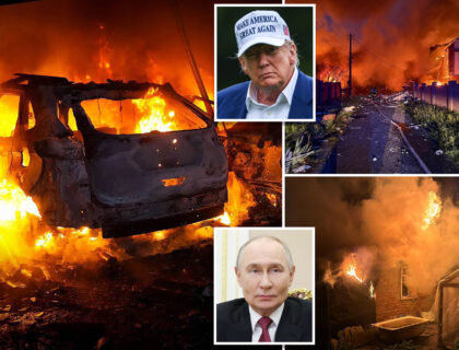 Trump Blasts Putin as ‘Absolutely Crazy’ After Russia’s Largest Drone and Missile Barrage on Ukraine