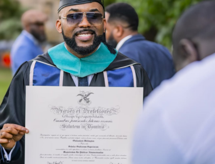 Singer Banky W Shares Photos From Graduation Ceremony At Georgetown University, U.S.