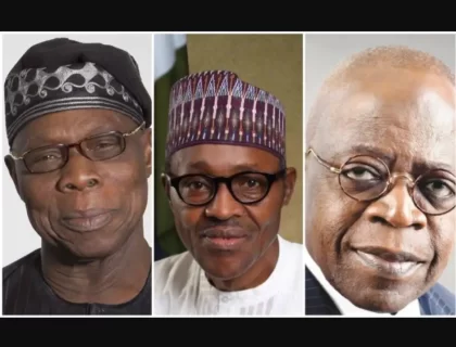 Transparency International Blames Tinubu, Buhari, Obasanjo Over Missing N500Bn
