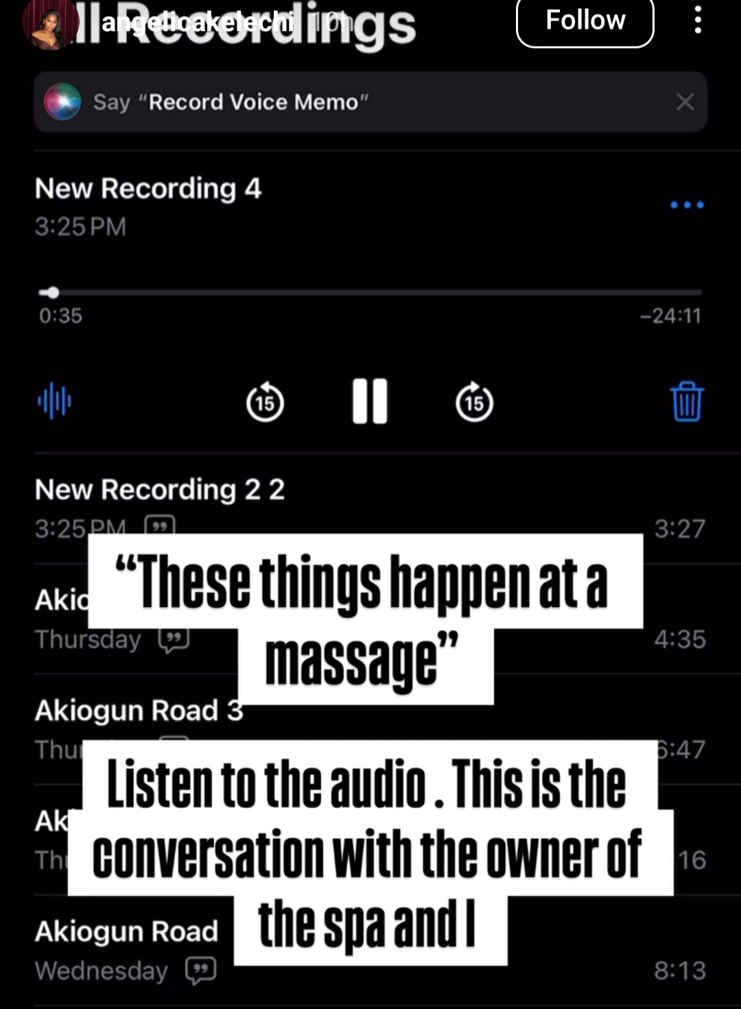 Content Creator Accuses Khloe Abiri's Spa of Sexual Assault, Shares Alleged Voice Note