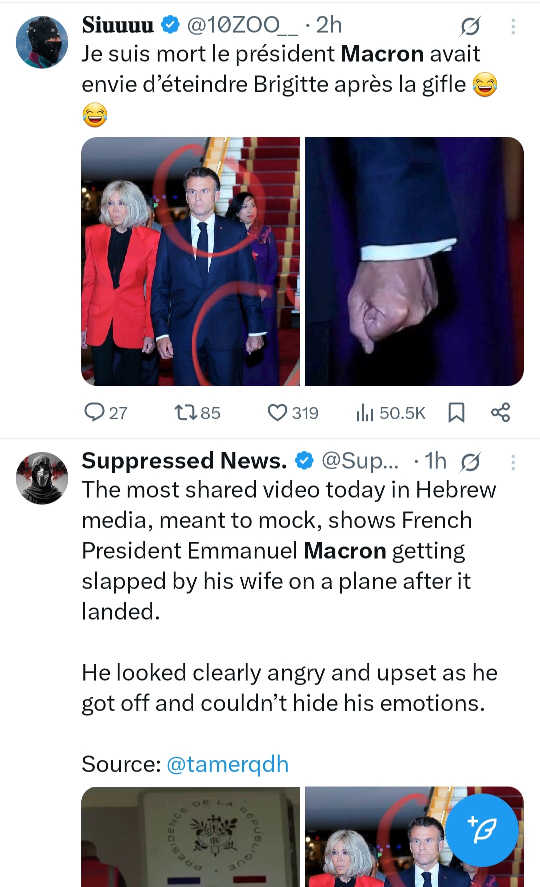 Macron Rocked by Shocking ‘Face Slap’ from Wife Brigitte in Viral Video
