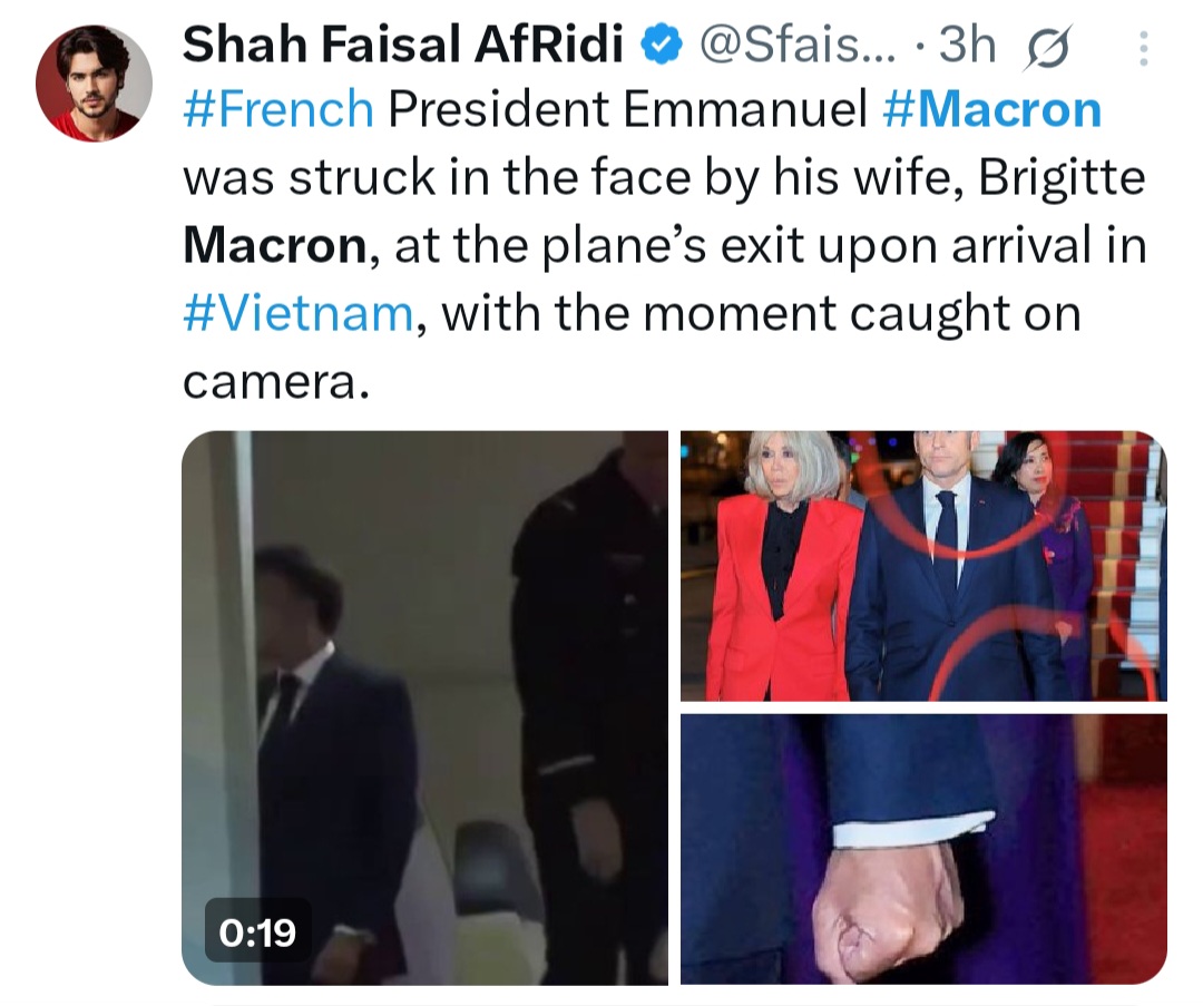 Macron Rocked by Shocking ‘Face Slap’ from Wife Brigitte in Viral Video
