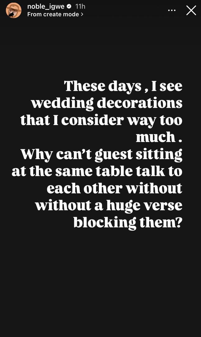 Noble Igwe Addresses Wedding Decorators On Improving Event Designs

