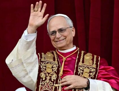 Nigerians Unearth Old Photo of New Pope During Visit to Nigeria