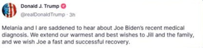 Donald Trump Responds To Biden’s Prostate Cancer Diagnosis
