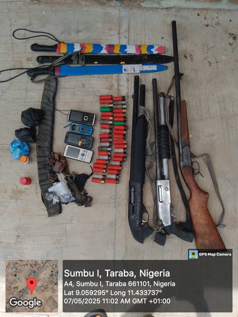 Troops Capture Four Suspected Terrorists and Seize Weapons in Taraba